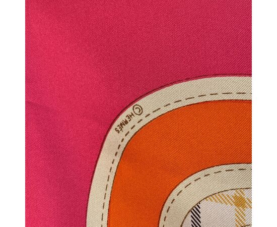 HERMES Foulard in Seta Col. Rosa Camails