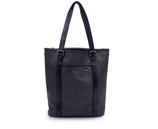 BVLGARI Borsa Shopper in Tela Col. Grigio M