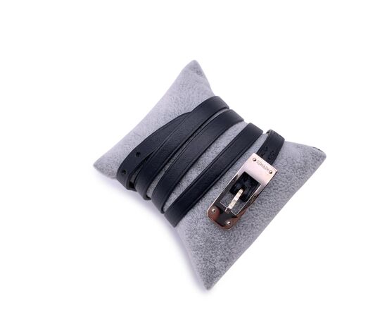 HERMES Bracciale in Pelle Col. Nero Hapi 4 Tour