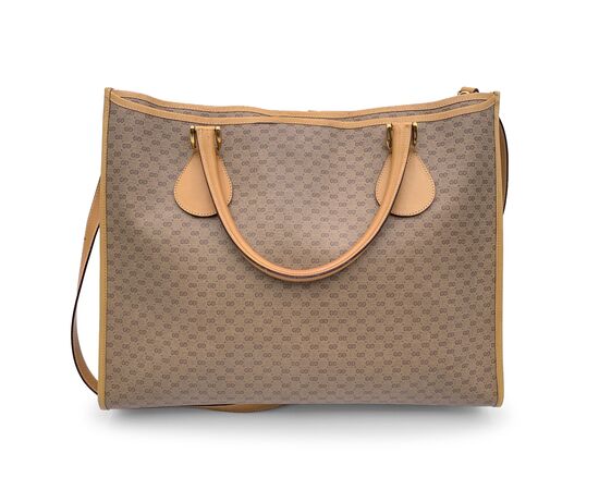 GUCCI Borsa Shopper Vintage in Tela Col. Beige L