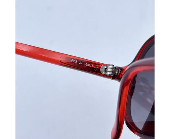 Terri Brogan Occhiali da Sole Vintage in Acetato Col. Rosso 8635