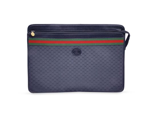 GUCCI Pochette Vintage in Tela Col. Nero M