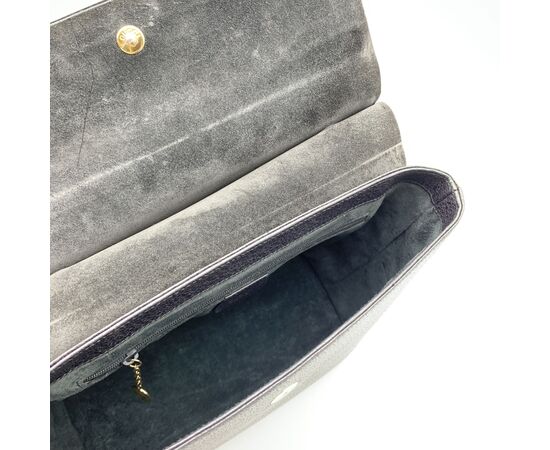 GUCCI Borsa a Mano Vintage in Pelle Col. Grigio Bamboo M