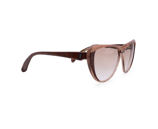 YVES SAINT LAURENT Occhiali da Sole Vintage in Acetato Col. Marrone 8704 PO 74