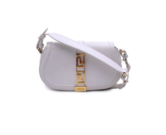 VERSACE Borsa a Tracolla in Pelle Col. Bianco Greca Goddess S