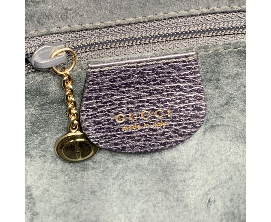 GUCCI Borsa a Mano Vintage in Pelle Col. Grigio Bamboo M