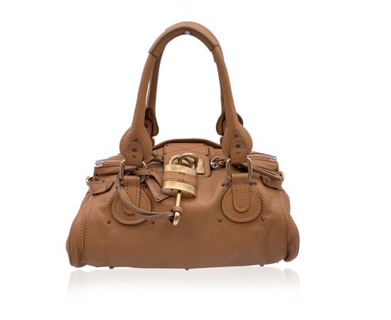 CHLOE Borsa a Mano in Pelle Col. Beige Paddington M