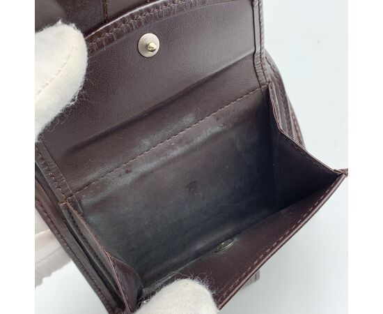 LOUIS VUITTON Portafoglio in Pelle Col. Marrone Compact Wallet M