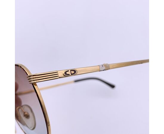 CHRISTIAN DIOR Occhiali da Sole Vintage in Metallolo Col. Oro 2754