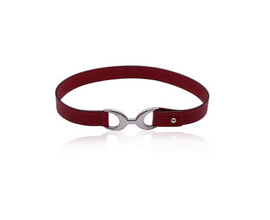 HERMES Bracciale in Pelle Col. Rosso Pavane