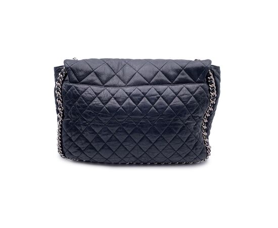 CHANEL Borsa a Tracolla in Pelle Col. Nero Chain Around M