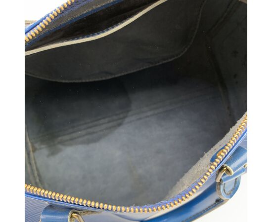 LOUIS VUITTON Borsa a Mano in Pelle Col. Blu Speedy M