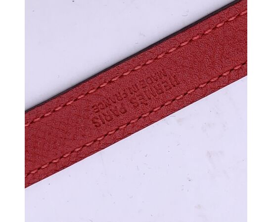 HERMES Bracciale in Pelle Col. Rosso Pavane