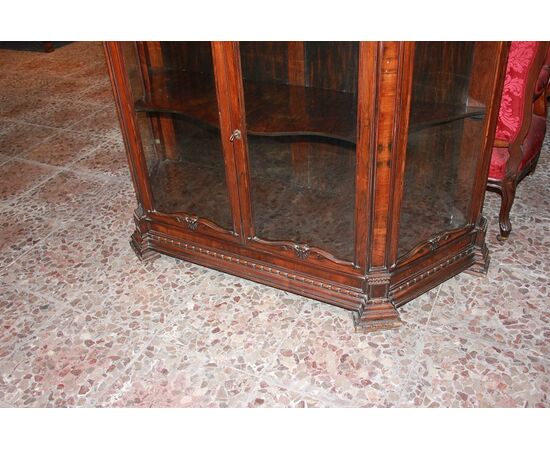 Credenza stile Carlo X di metà 1800 in legno di palissandro