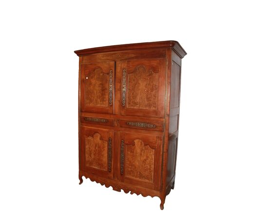 Grande armadio credenza stipo francese di inizio 1800 a 4 ante