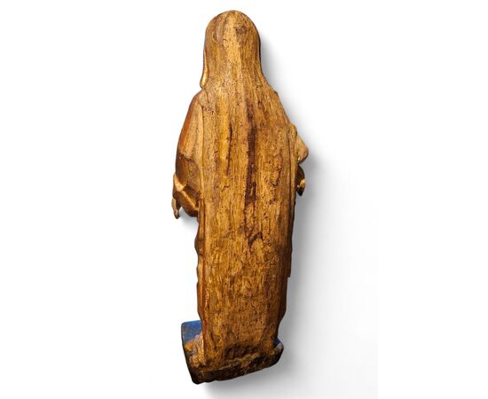 Madonna con Bambino, scultura in legno