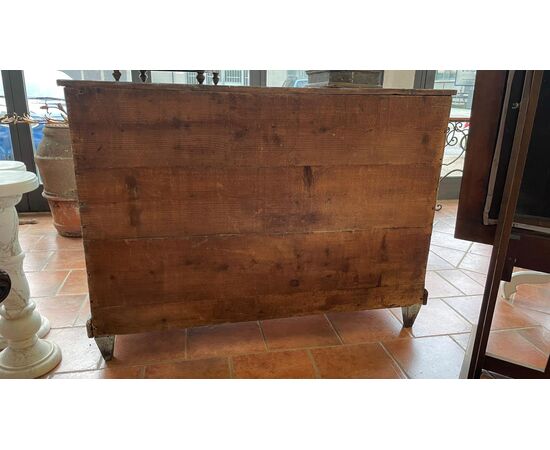 Credenza dipinta con piano scrittoio