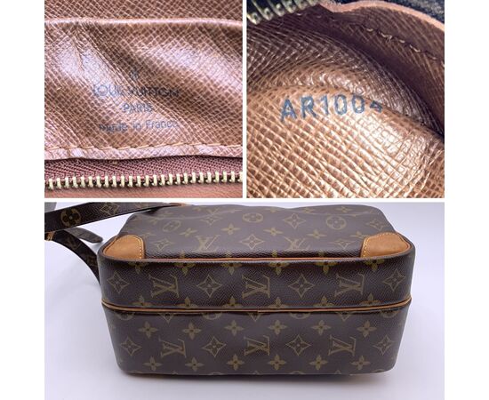 LOUIS VUITTON Borsa a Tracolla Vintage in Tela Col. Marrone Nil M