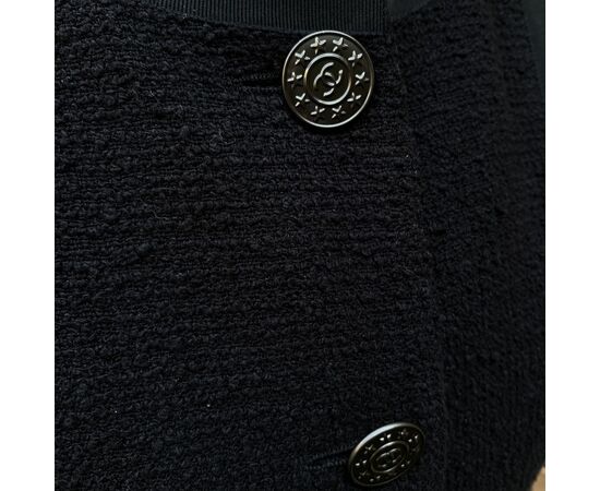 CHANEL Giacca in Cotone Col. Nero 40