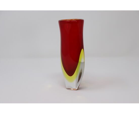 Vaso in vetro artistico sommerso, Murano anni '60 PREZZO TRATTABILE