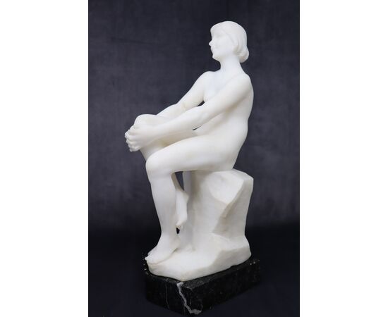 Nudo di giovane donna, scultura Art Déco in marmo PREZZO TRATTABILE