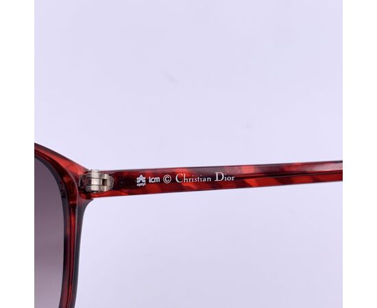 CHRISTIAN DIOR Occhiali da Sole Vintage in Acetato Col. Rosso 2542