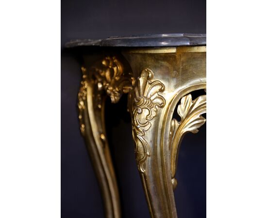 golden console Lucca 18th century     