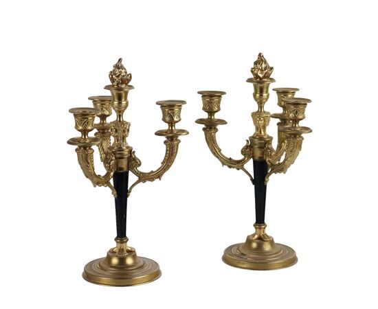 Coppia di Candelabri Albert Marionnet Paris Francia XX Secolo