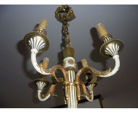 Lampadario in bronzo