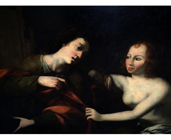 Large painting &quot;The chastity of St. Joseph&quot; period: 600     