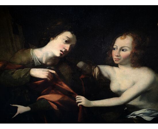 Large painting &quot;The chastity of St. Joseph&quot; period: 600     