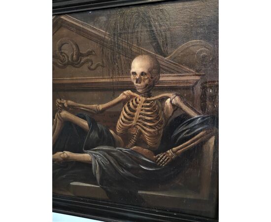 Painting depicting Memento Mori     