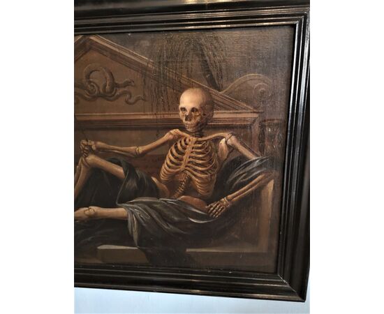 Painting depicting Memento Mori     