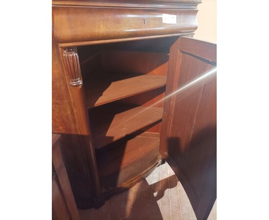 Biedermaier corner cabinet in mahogany     