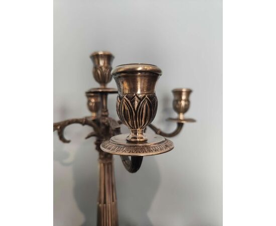 Bella Coppia di candelabri in argento