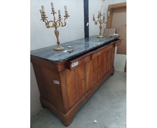 Credenza a 4 ante con piano in marmo