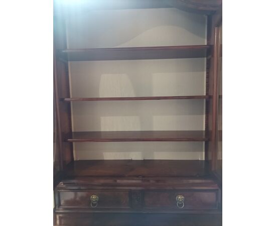 Bookcase con secretaire in mogano epoca 800