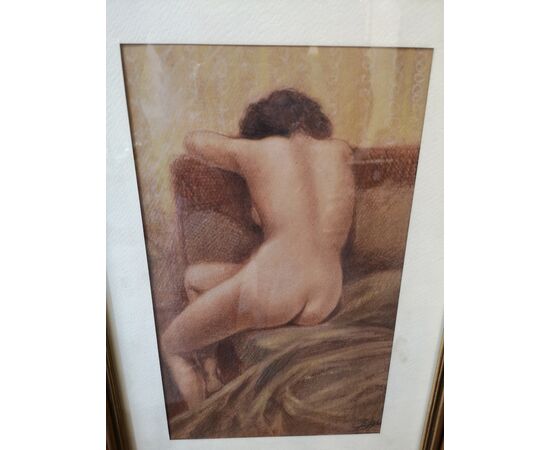 Dipinti raffiguranti " studio di nudo " di Luigi Biggi