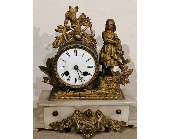 Orologio dell'800 in antimonio