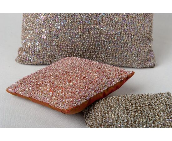 Small sequin pillows set - B / 1415-16-17.     