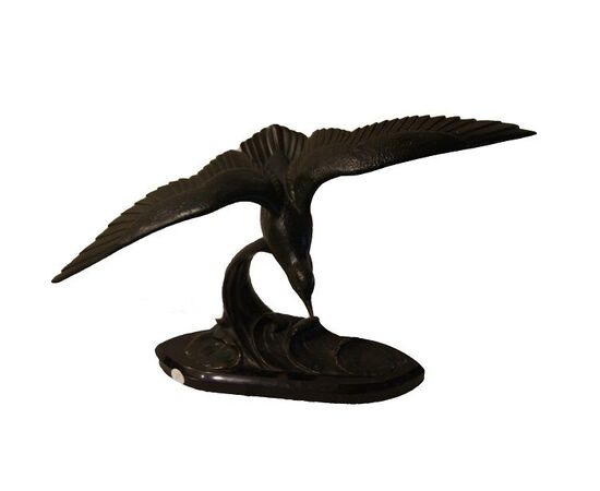 Scultura in bronzo Decò "Albatros" di inizio 1900