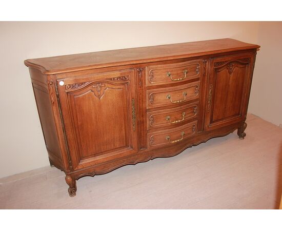 Credenza francese 2porte con cassetti di fine 1800 stile Provenzale in legno di rovere