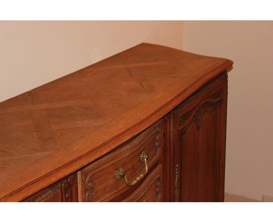 Credenza francese 2porte con cassetti di fine 1800 stile Provenzale in legno di rovere