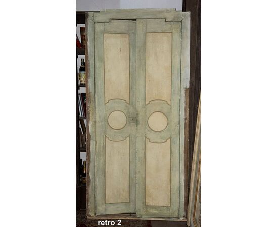  PTS856 - N. 3 Porte in legno laccato, epoca '700, mis. 120 x H 245 