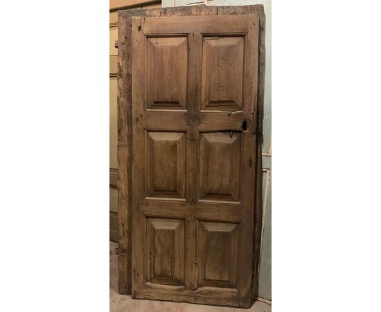  PTIR472 - Porta in legno, epoca '800, luce cm L 76 x H 179 