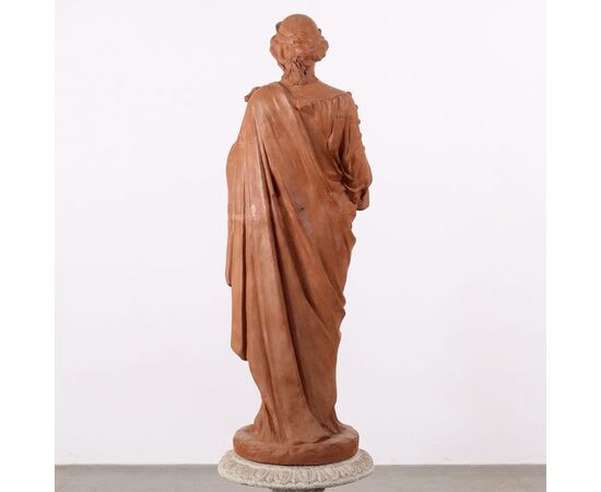 Statua Allegoria della Prudenza Statua in Terracotta