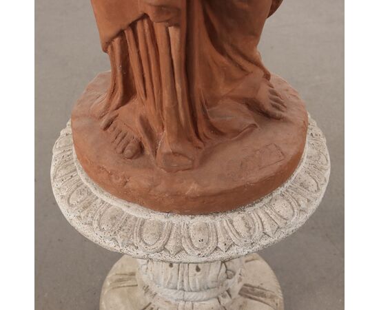 Statua Allegoria della Prudenza Statua in Terracotta