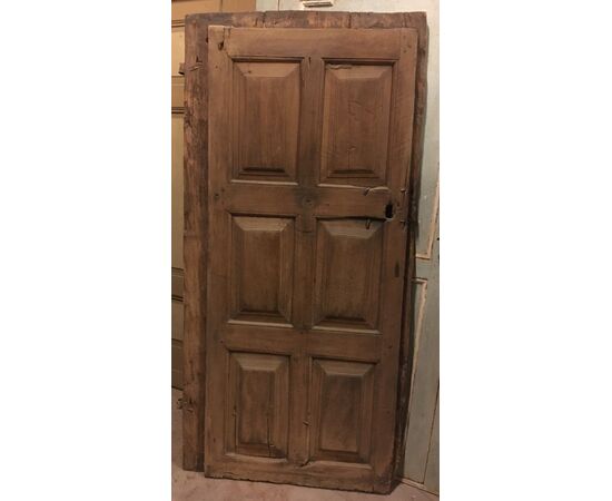  PTIR472 - Porta in legno, epoca '800, luce cm L 76 x H 179 