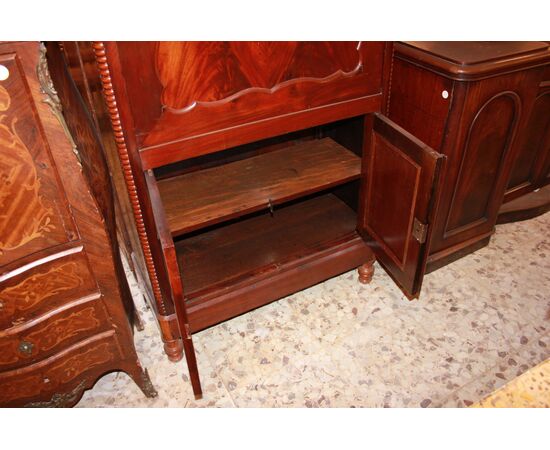 Secretaire Nord Europa Stile Biedermeier della seconda metà del 1800 in legno di mogano