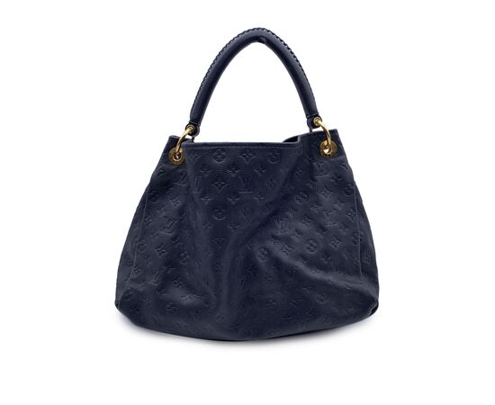 LOUIS VUITTON Borsa Shopper in Pelle Col. Blu Artsy M